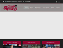 Tablet Screenshot of clubsynergy.com.au